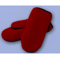 Promotional Polar Fleece Double Layer Mittens with Black Binding